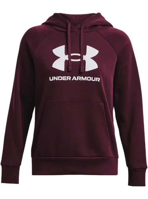 Sweat à capuche entraînement style gros logo rival - sous armure - Kiabi Sweat à capuche entraînement style gros logo rival - sous armure - Kiabi
