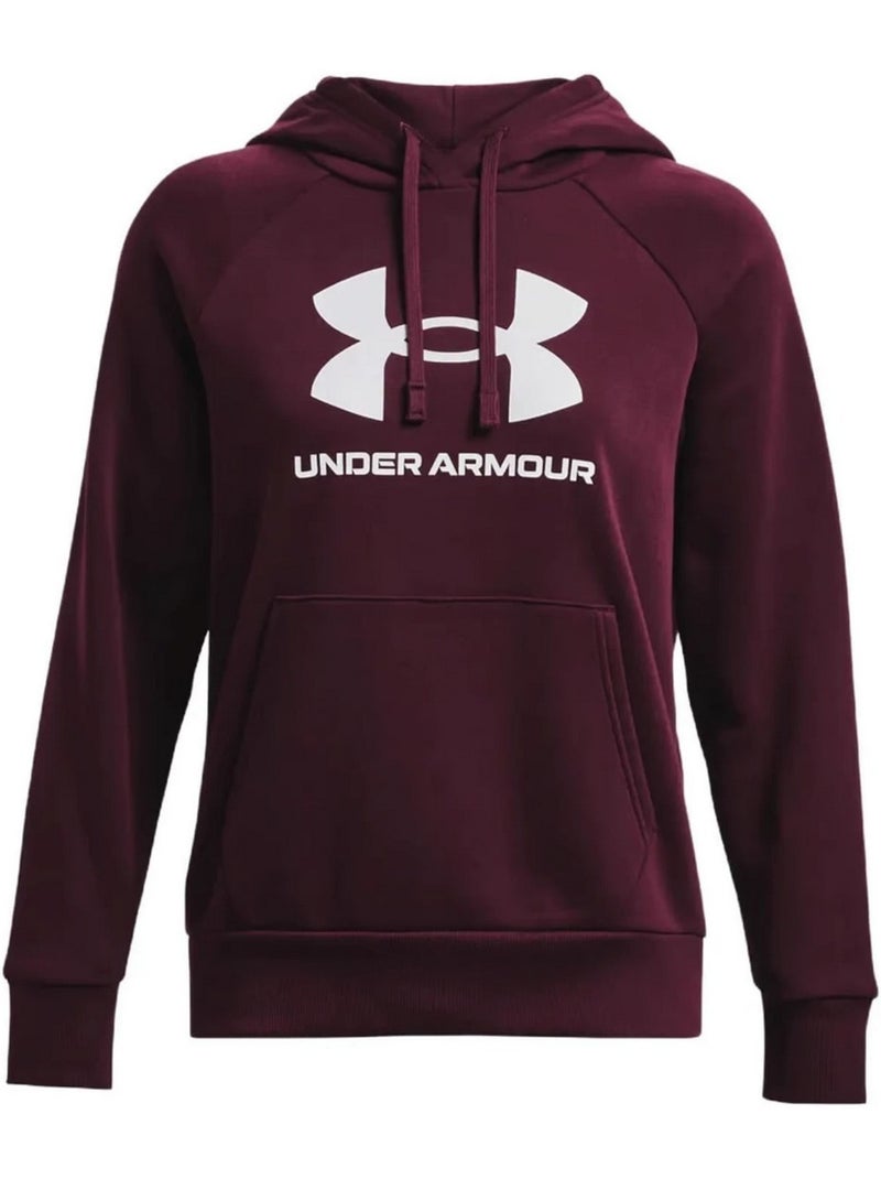 Sweat à capuche entraînement style gros logo rival - sous armure Violet clair - Kiabi