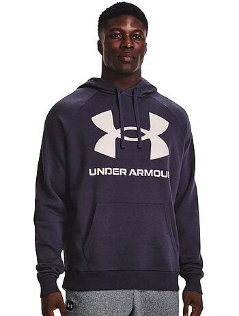 Sweat à capuche entraînement style gros logo rival - sous armure