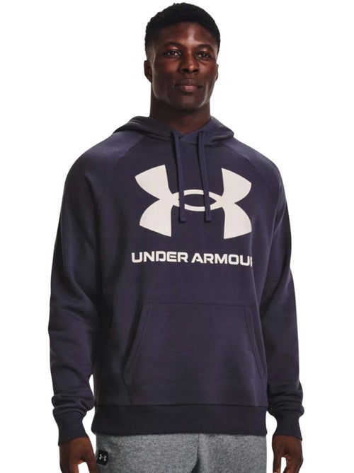 Sweat à capuche entraînement style gros logo rival - sous armure - Kiabi