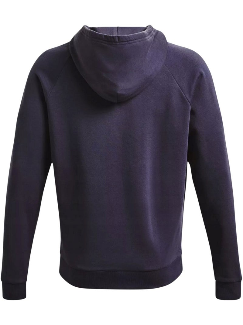 Sweat à capuche entraînement style gros logo rival - sous armure Violet - Kiabi