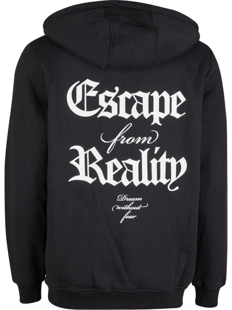 Sweat à capuche escape from reality - mister tee Noir - Kiabi