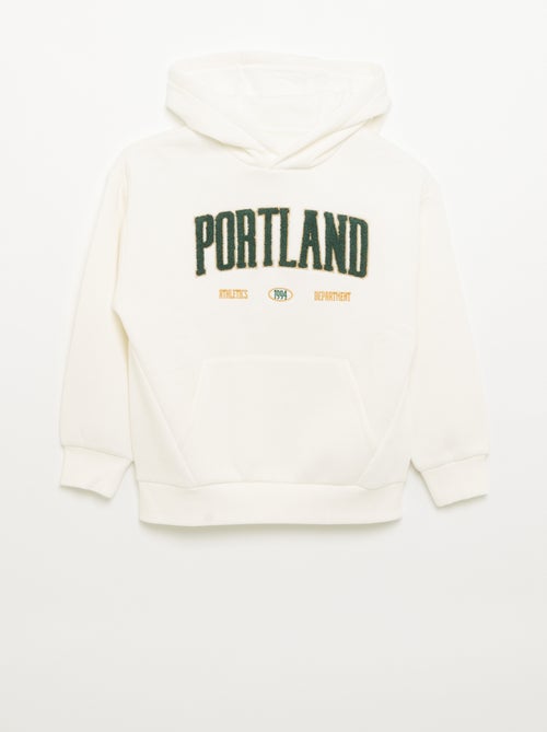 Sweat à capuche et poche kangourou - Kiabi