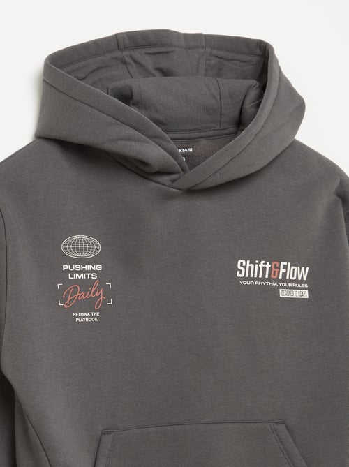 Sweat à capuche et poche kangourou - Kiabi