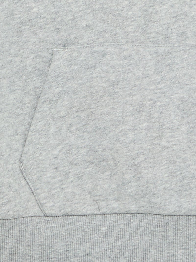 Sweat à capuche et poche kangourou Gris - Kiabi