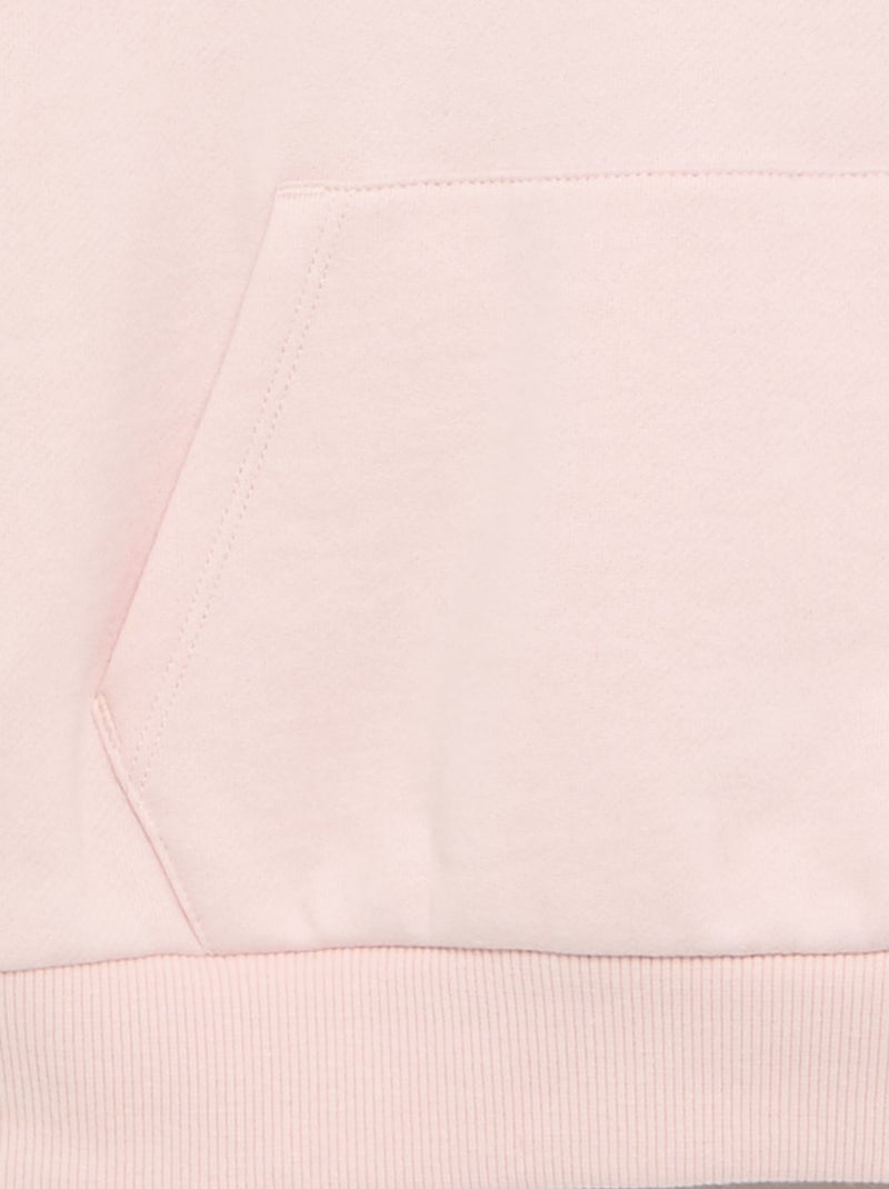 Sweat à capuche et poche kangourou Rose - Kiabi