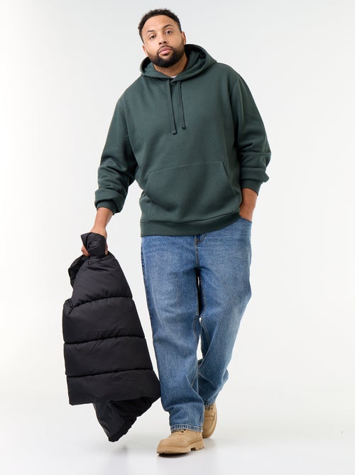Sweat à capuche et poche kangourou - Kiabi