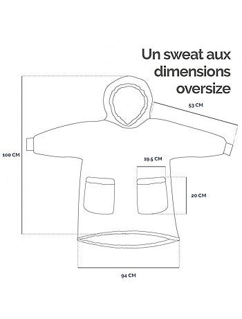 Sweat à capuche et poches, plaid polaire, couverture, pull - Vivezen