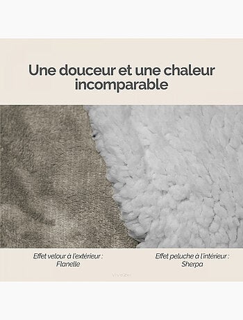 Sweat à capuche et poches, plaid polaire, couverture, pull - Vivezen