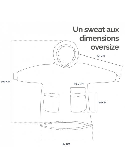 Sweat à capuche et poches, plaid polaire, couverture, pull - Vivezen - Kiabi Sweat à capuche et poches, plaid polaire, couverture, pull - Vivezen - Kiabi
