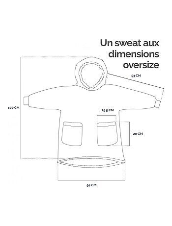 Sweat à capuche et poches, plaid polaire, couverture, pull - Vivezen