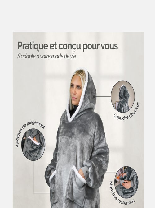 Sweat à capuche et poches, plaid polaire, couverture, pull - Vivezen - Kiabi Sweat à capuche et poches, plaid polaire, couverture, pull - Vivezen - Kiabi