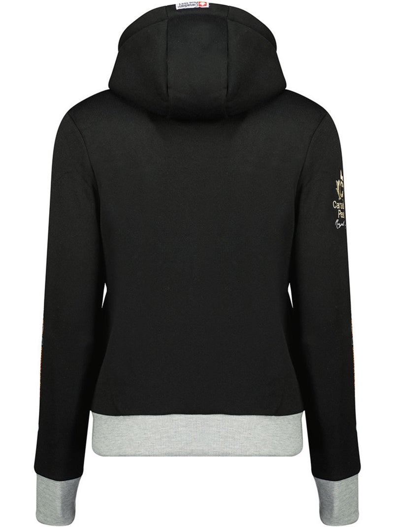 Sweat à capuche face – canadian peak Noir - Kiabi