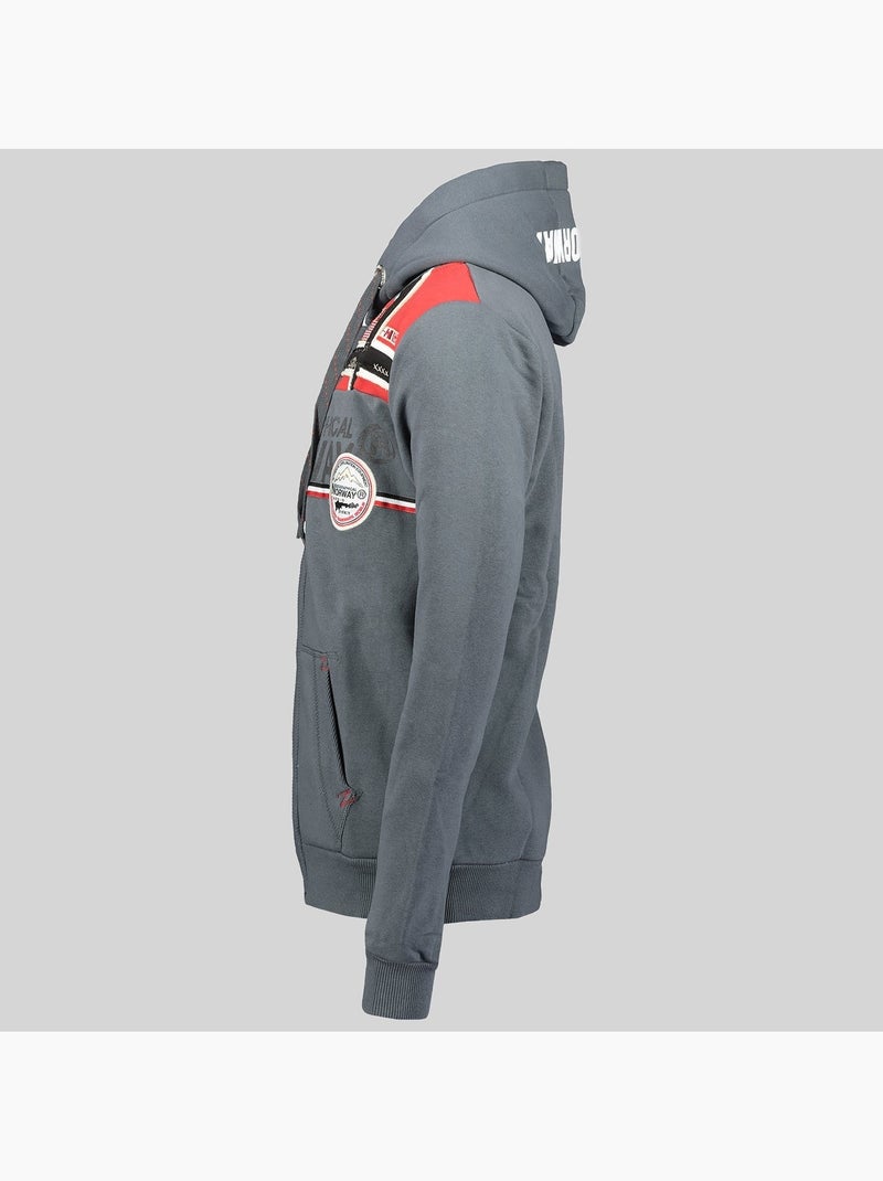 Sweat à capuche faponie – geographical norway Gris foncé - Kiabi