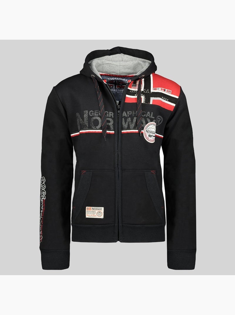Sweat à capuche faponie – geographical norway Noir - Kiabi