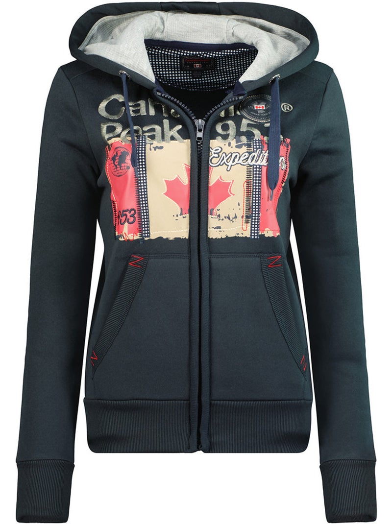 Sweat à capuche farlotteak – canadian peak Bleu marine - Kiabi