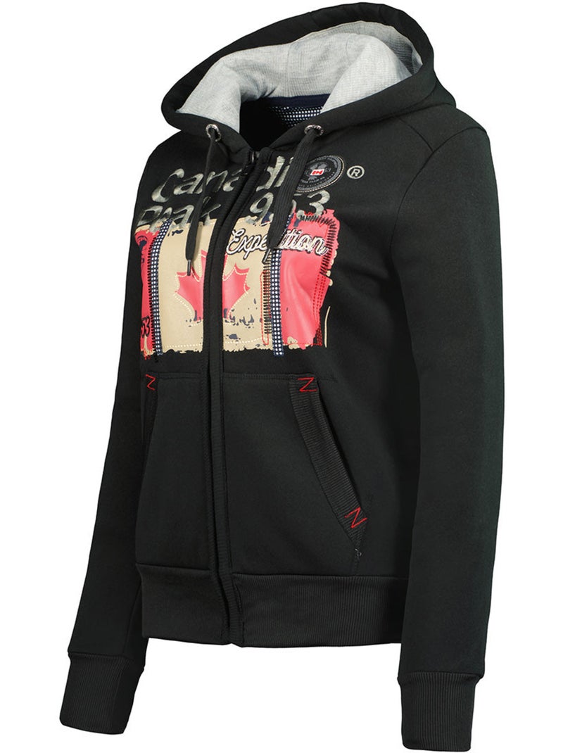 Sweat à capuche farlotteak – canadian peak Noir - Kiabi