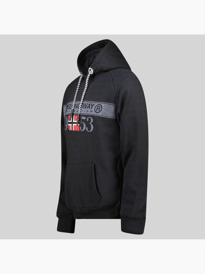 Sweat à capuche fastlife – geographical norway Noir - Kiabi