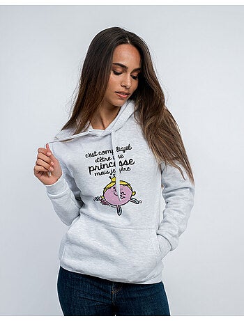 Sweat à capuche Femme - C'EST COMPLIQUÉ D'ÊTRE UNE PRINCESSE