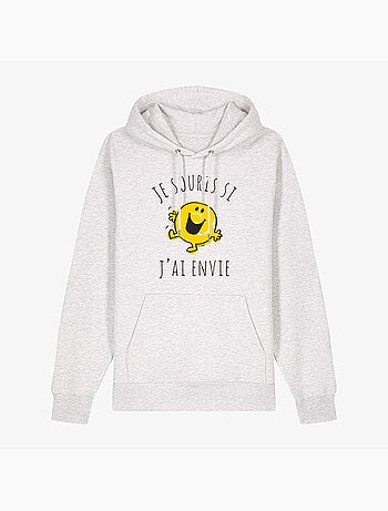 Sweat à capuche Femme - JE SOURIS SI J'AI ENVIE