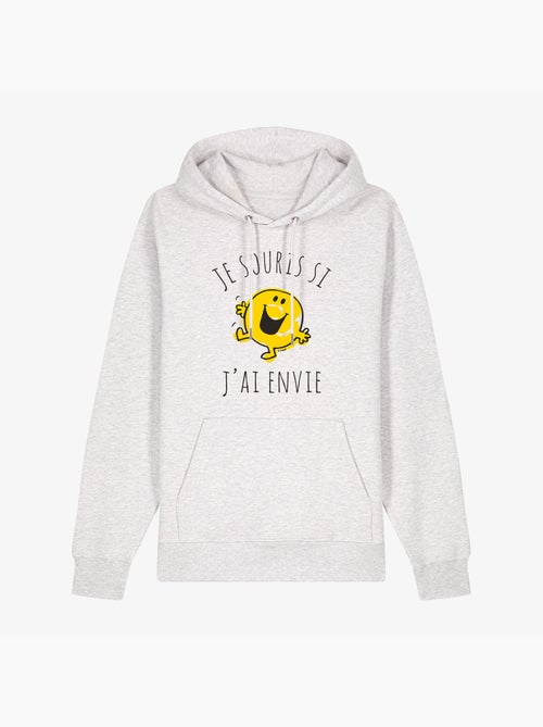 Sweat à capuche Femme - JE SOURIS SI J'AI ENVIE - Kiabi