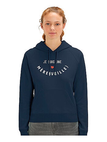 Sweat à capuche Femme - JE SUIS UNE MÈRE(VEILLE) 2 MPT