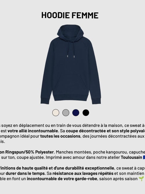 Sweat à capuche Femme - MADAME BONHEUR - Kiabi