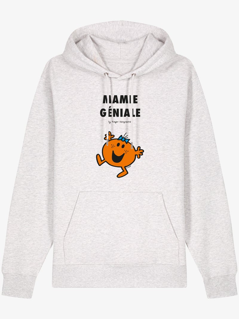 Sweat à capuche Femme - MAMIE GÉNIALE Beige - Kiabi