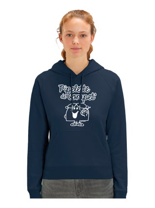 Sweat à capuche Femme - PIPELETTE DE COMPET'