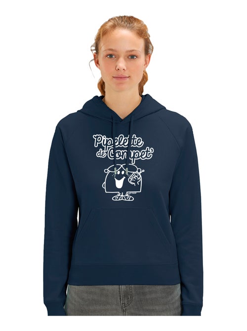 Sweat à capuche Femme - PIPELETTE DE COMPET' - Kiabi