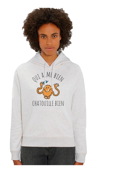 Sweat à capuche Femme - QUI AIME BIEN CHATOUILLE BIEN - Kiabi