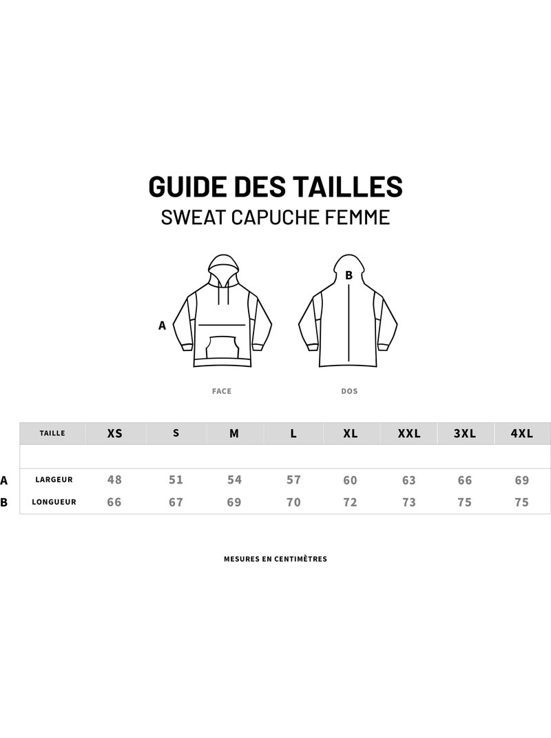 Sweat à capuche Femme - TATA BONHEUR 2 Beige - Kiabi