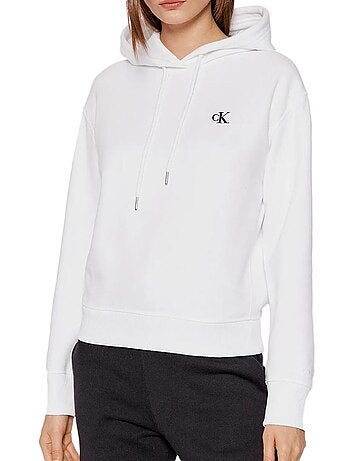 Sweat à capuche femme calvin klein jeans embroidery