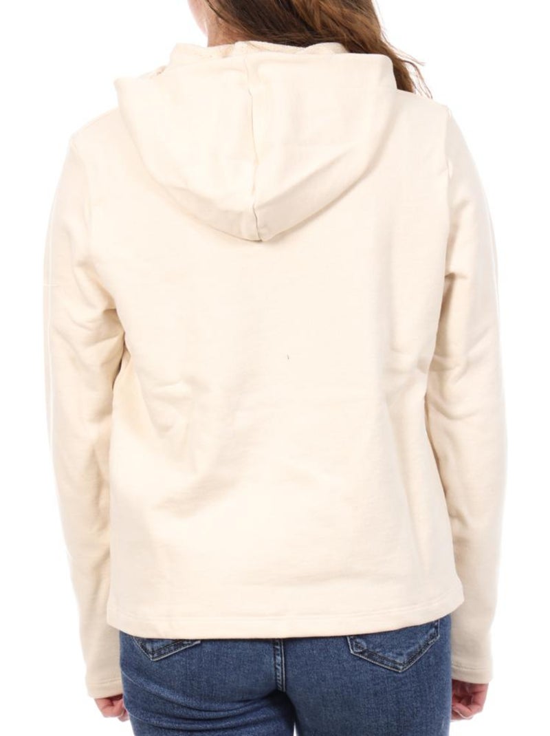 Sweat à Capuche Femme Le Coq Sportif Hoody Ecru - Kiabi