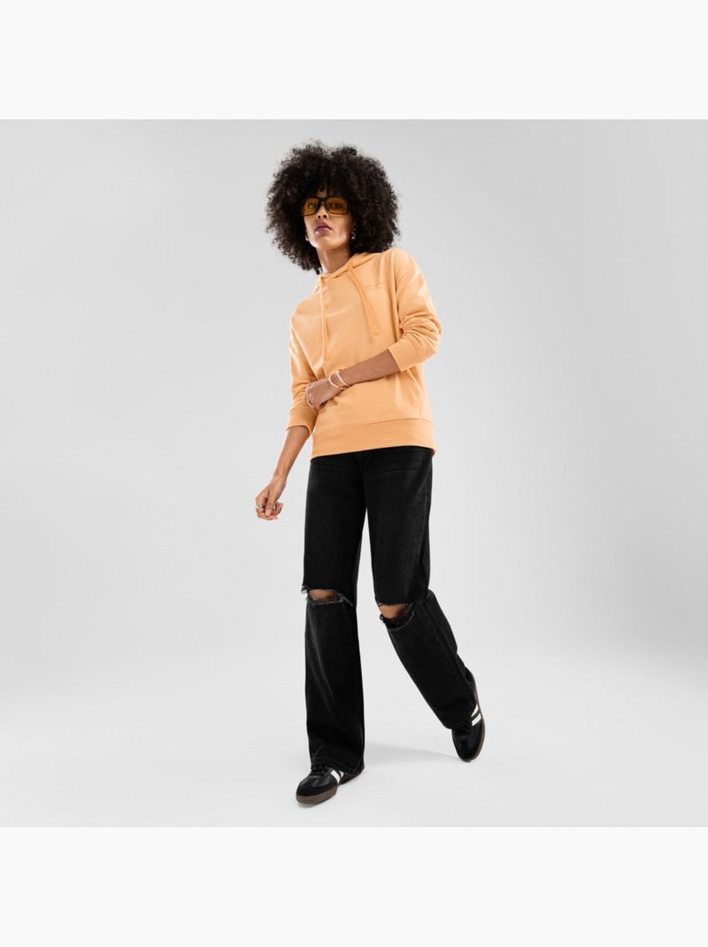 Sweat à capuche femme lifestyle femme ocaso-w Abricot - Kiabi