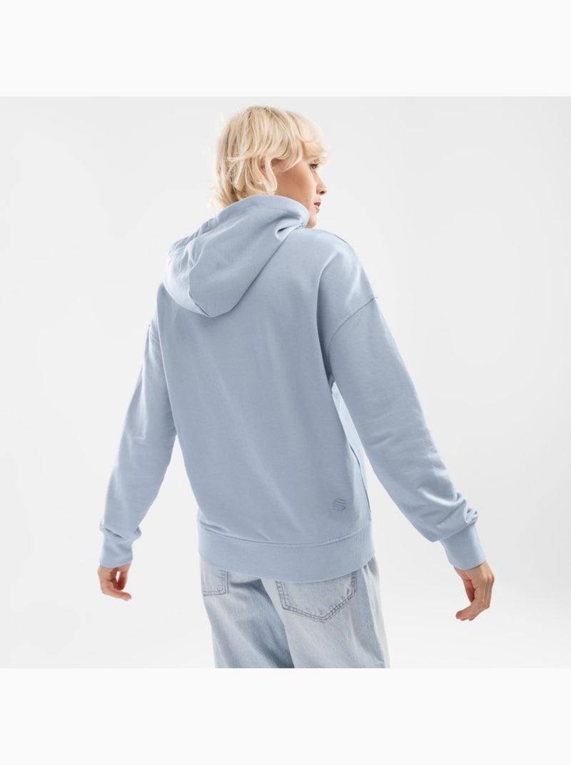 Sweat à capuche femme lifestyle femme splash-w Bleu électrique - Kiabi