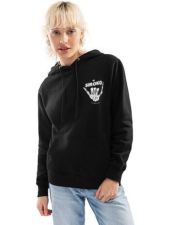 Sweat à capuche femme lifestyle femme vibes-w