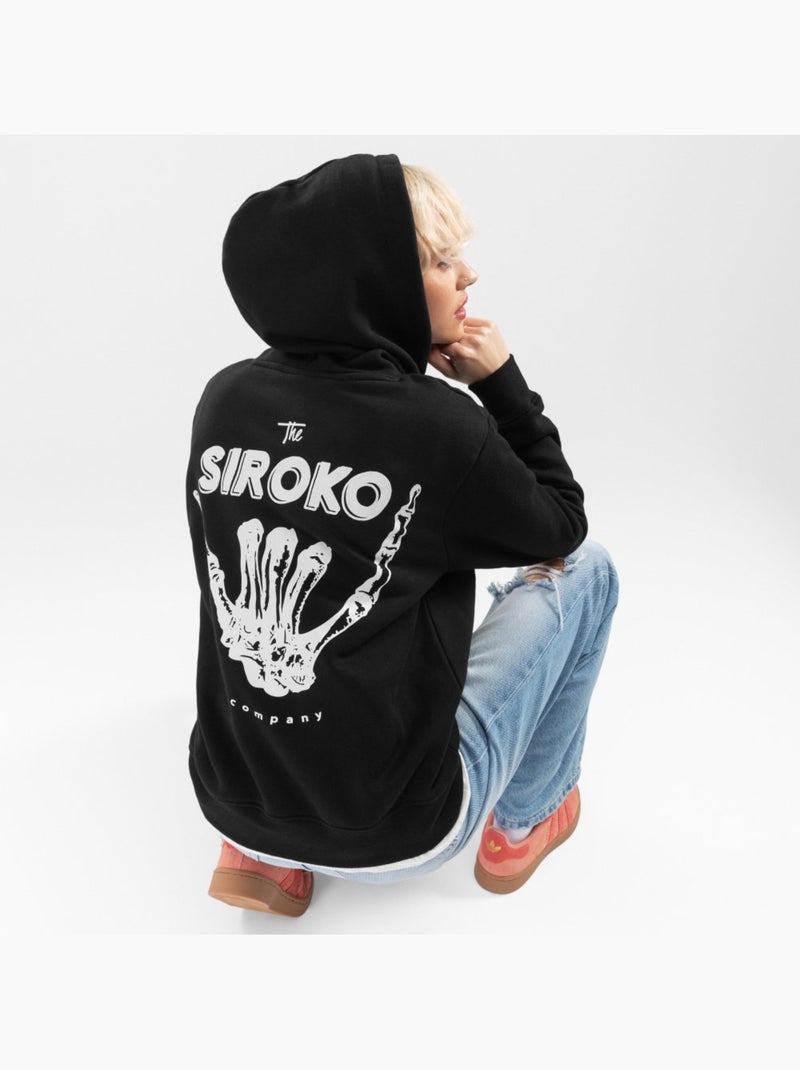 Sweat à capuche femme lifestyle femme vibes-w Noir - Kiabi