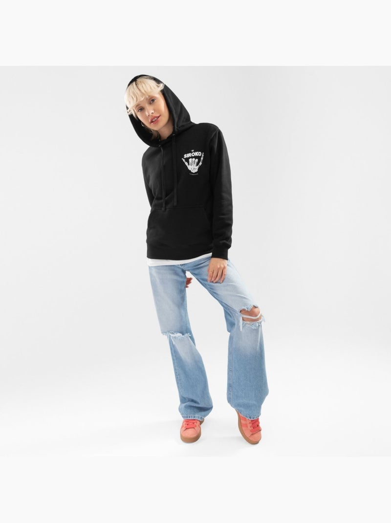 Sweat à capuche femme lifestyle femme vibes-w Noir - Kiabi