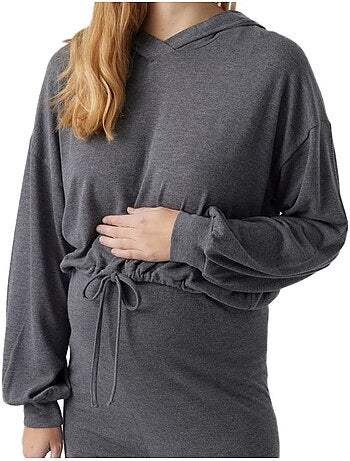 Sweat à capuche femme mamalicious