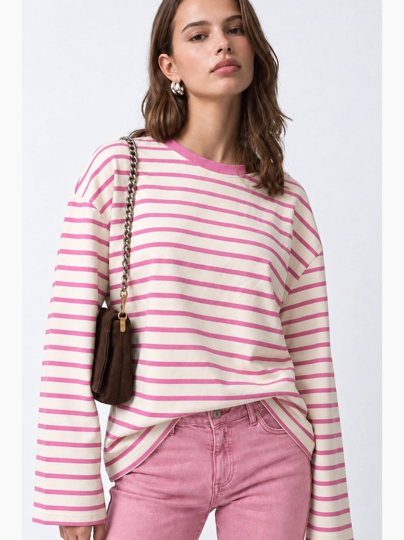 Sweat à capuche femme mixray Blanc Rose - Kiabi
