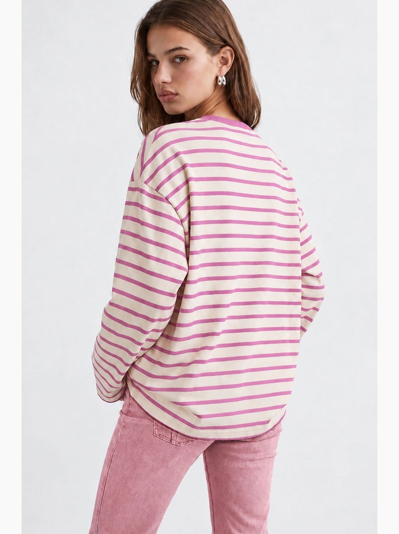 Sweat à capuche femme mixray Blanc Rose - Kiabi