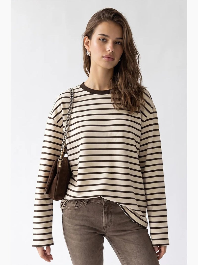 Sweat à capuche femme mixray Marron - Kiabi
