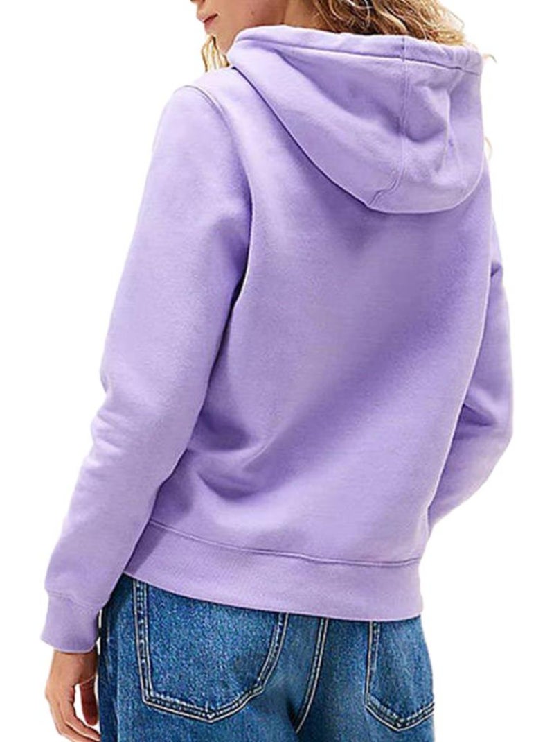 Sweat à Capuche Femme Tommy Hilfiger Violet - Kiabi