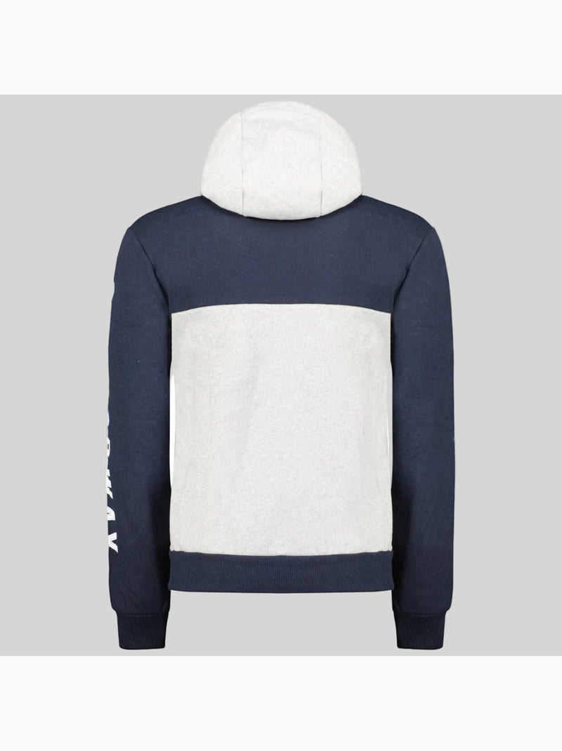 Sweat à capuche ferato – geographical norway Gris clair - Kiabi