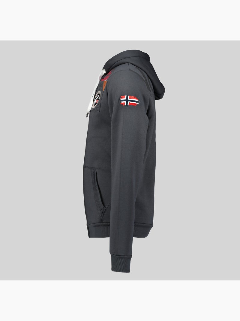 Sweat à capuche fespote – geographical norway Gris foncé - Kiabi