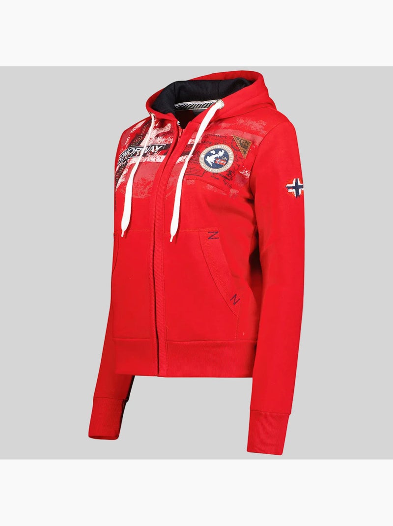 Sweat à capuche fespote – geographical norway Rouge - Kiabi