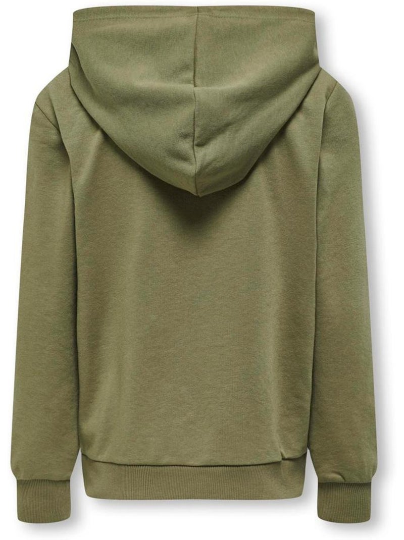 Sweat à capuche fille kids only Vert - Kiabi