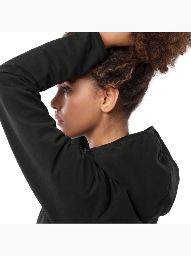 Sweat à capuche fitness femme fitness femme  square-w Noir - Kiabi