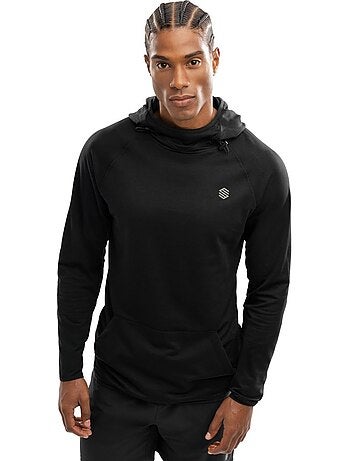 Sweat à capuche fitness homme fitness homme square